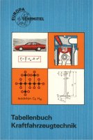 Buchcover Cover des Buches: Europa: Tabellenbuch Kraftfahrzeugtechnik