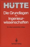 Buchcover Cover des Buches: Hütte - Grundlagen der Ingenieurwissenschaften