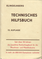 Buchcover Klingelnberg:Technisches Hilfsbuch
