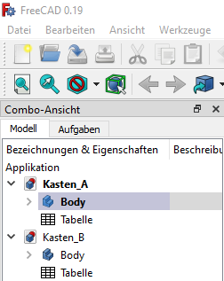 Baumansicht Screenshot der Baumansicht