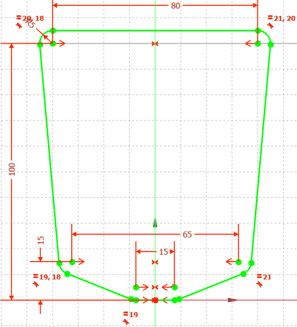 Kontur des Blatt screenshot der Kontur des Blattes