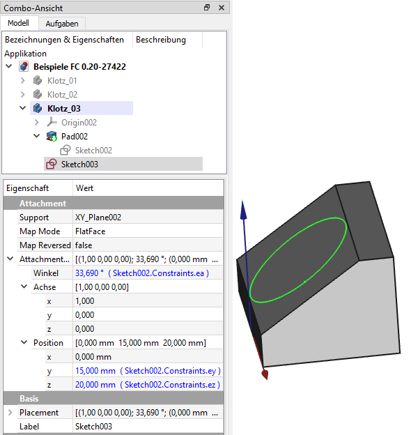 Referenzmaß Screenshot Referenzmaße