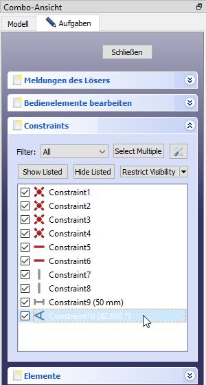Skizzenblatt-Constraints Screenshot Skizzenblatt-Constraints