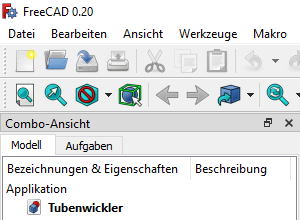 Tubenwickler in der Baumansicht Screenshot Tubenwickler in der Baumansicht