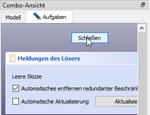 Maske Skizze schließen Screenshot Maske Skizze schließen