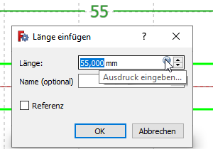 Maske Länge einfügen Screenshot Maske Länge einfügen