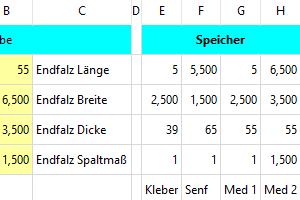 Maße für andere Tuben Screenshot Maße für andere Tuben