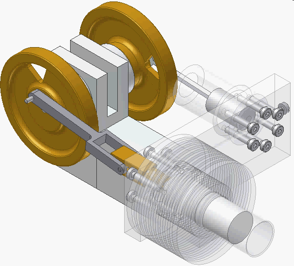Stirling-Motor Bild eines Stirling-Motors