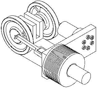 Stirling-Motor Bild eines Stirling-Motors