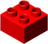 3-dimensionales Modell eines Duplo-Steines