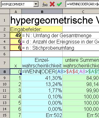 Formel prüfen Screenshot