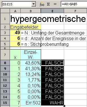 Formeln verschachteln Screenshot