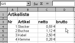 Formel eingeben und kopieren Animation