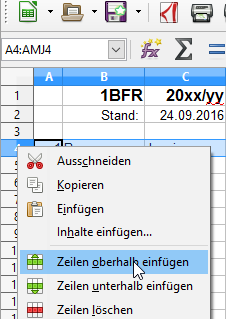 unsortierte Namensliste Screenshot