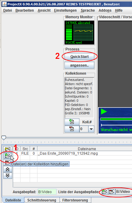 Screenshot von ProjectX Screenshot:ProjectX
