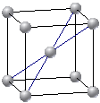 schematisches Bild einer kubisch-raumzentrierten elementarzelle schematisches Bild einer kubisch-raumzentrierten elementarzelle
